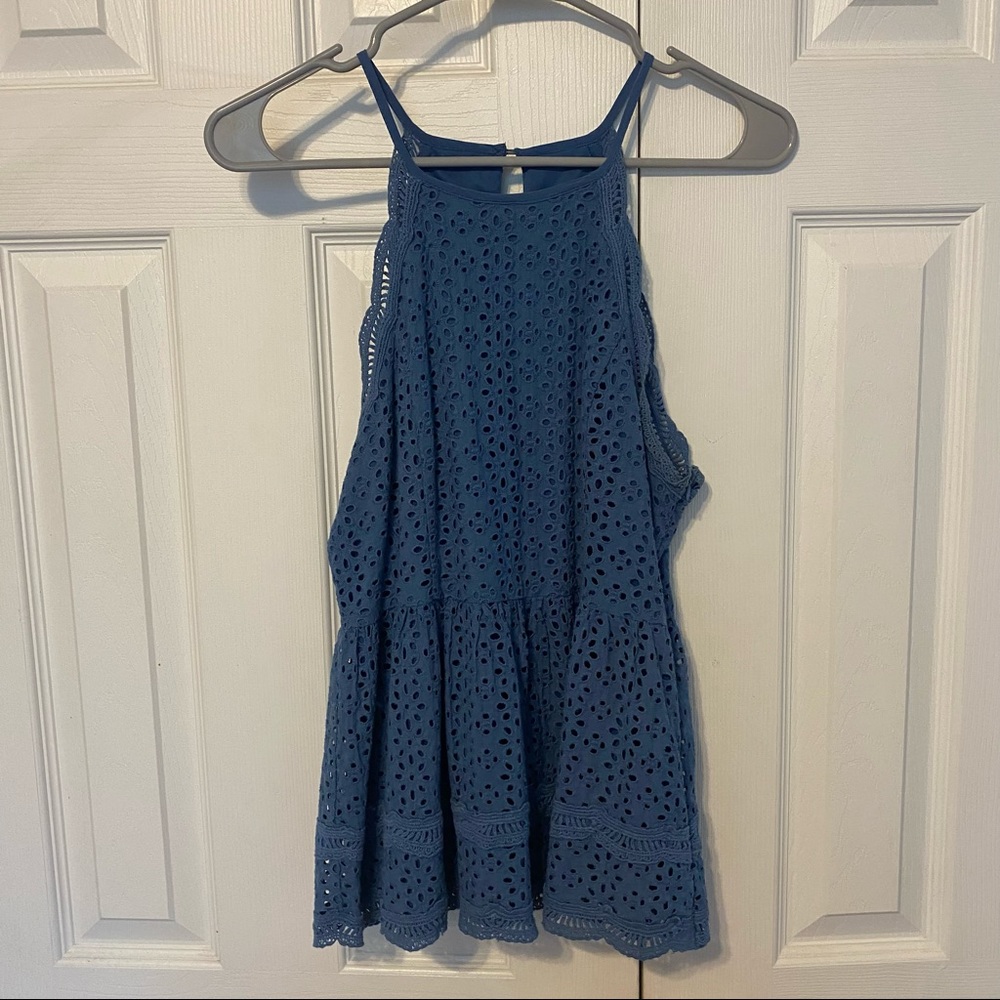 Blue Halter Tanktop